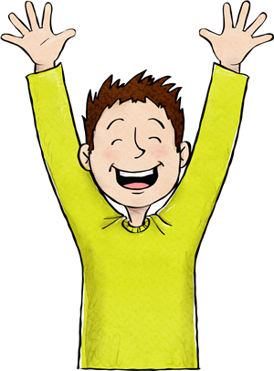 Excited boy