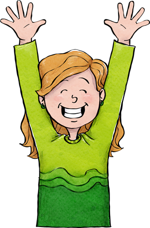 Excited girl