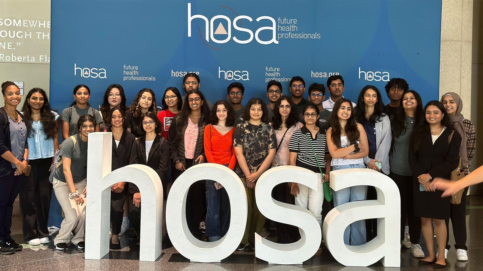Enloe High group at the HOSA International Leadership Conference