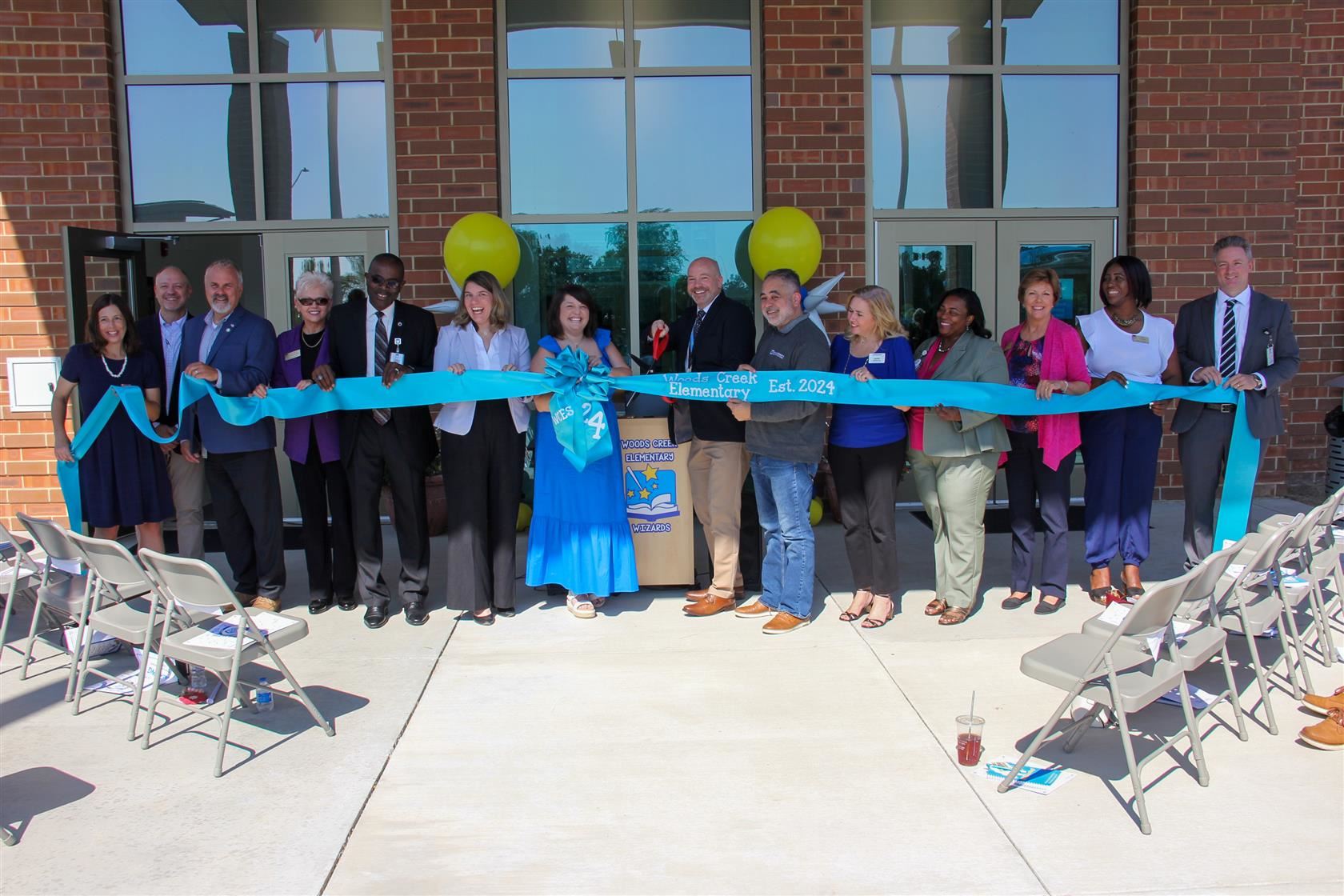  Photo of ribbon being cut