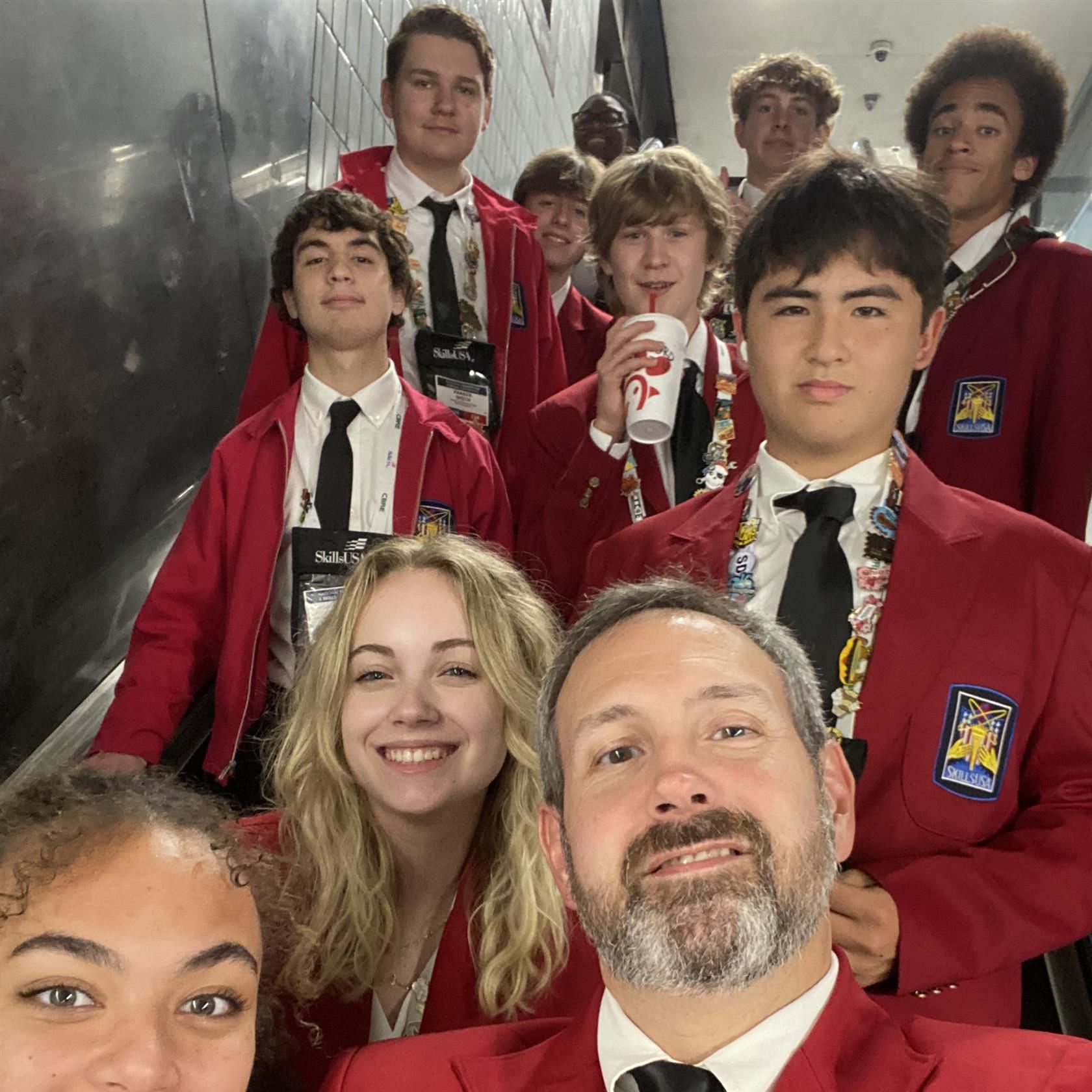 Middle Creek High students at SkillsUSA Conference 