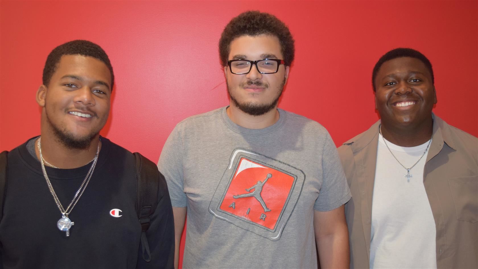Students: Cameron Bennett, Jacob Hodge, and Dante’ Morgan
