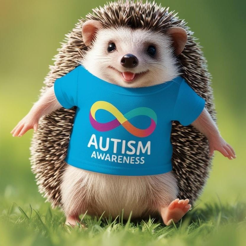  autism awareness hedgehog