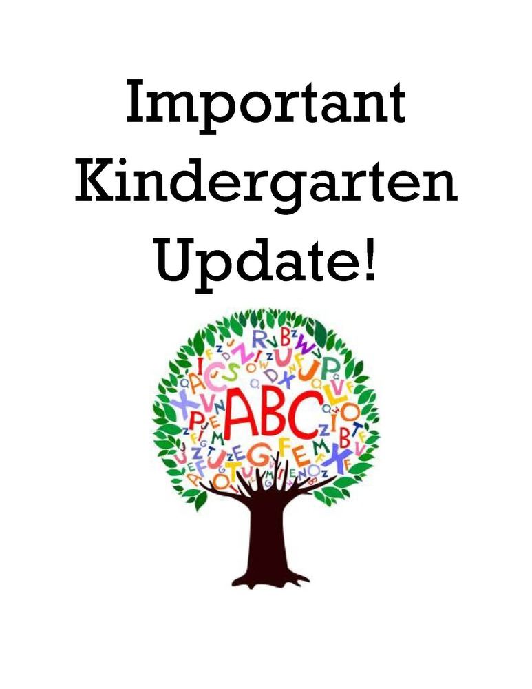  Kindergarten Update
