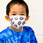 photo of student wearing a mask 