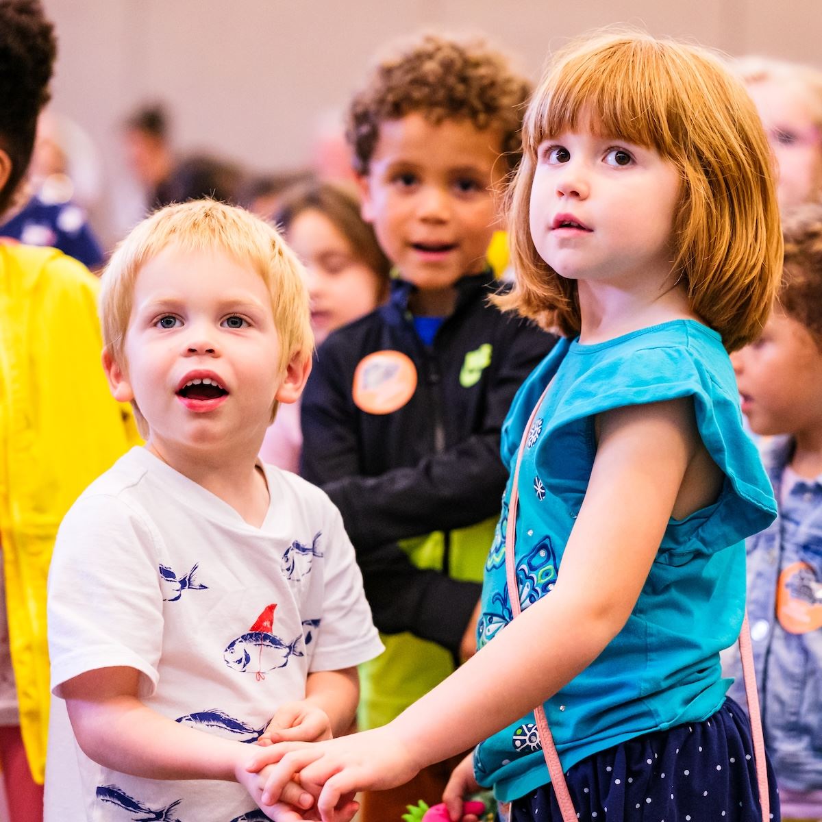 Two rising Kindergarteners play at Marbles Museum