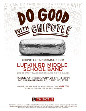 band chipotle spirit night