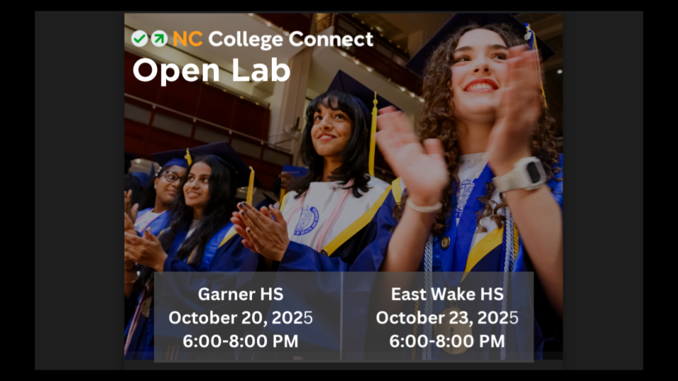  Apply for College through the NC College Connect program