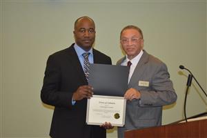 Mr. Howell holds a certificate with Zebulon Mayor Glenn York