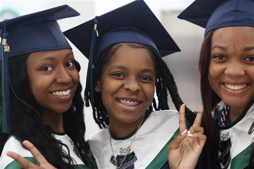 Photos of students at SRMHS Awards Ceremony