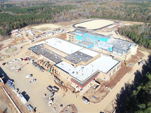 Rear View with Sports Fields & Track 