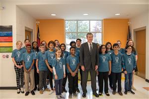 Governor Cooper & Student Ambassadors 