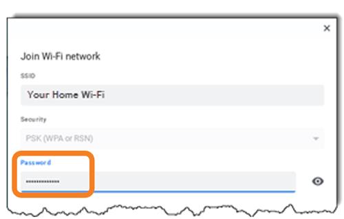 how to get a wifi password from a chromebook