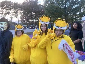 kids in costumes