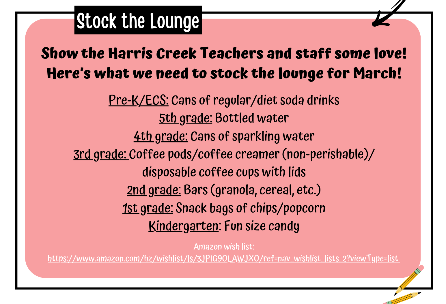 March Stock the Lounge