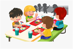 Kids Eating in Cafeteria