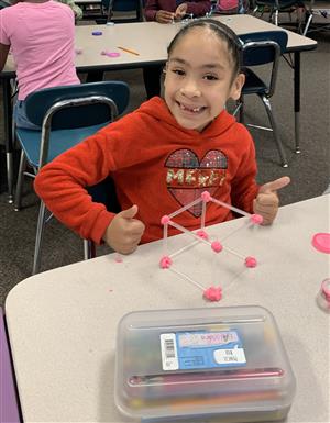 Students are proud of their work.