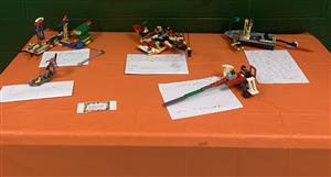 Student display of prototypes.