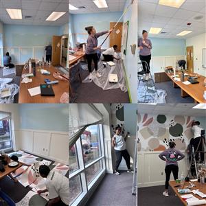 Conference room during update