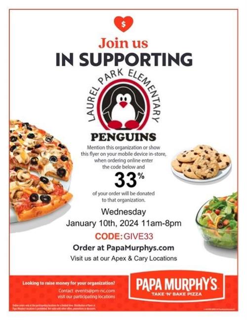 Spirit Night at Papa Murphy's