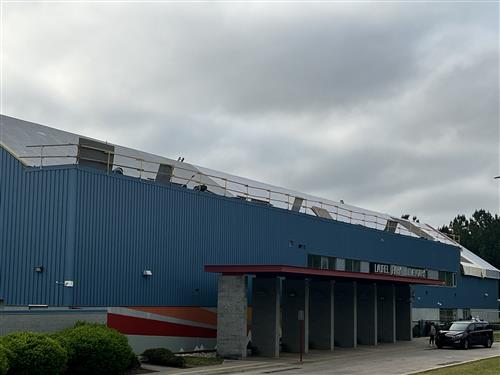 Bus loop roof