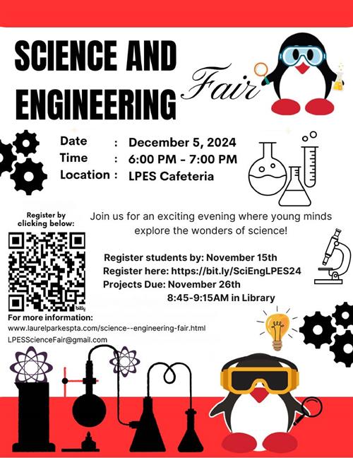 The Science and Engineering Fair is December 5 at 6 PM