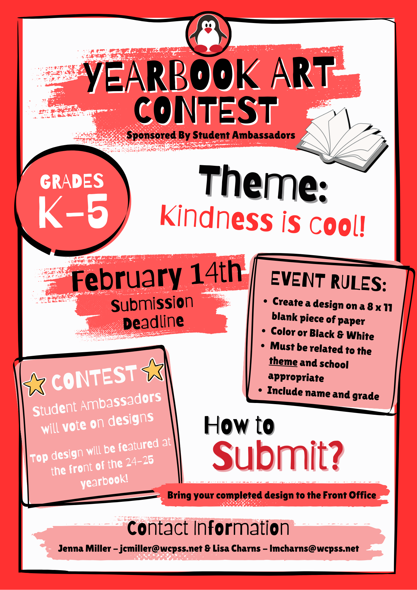 Student yearbook art contest