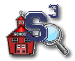The Teaching and Learning Center logo of a Red School house with S and the number 3 with magnifying glass 