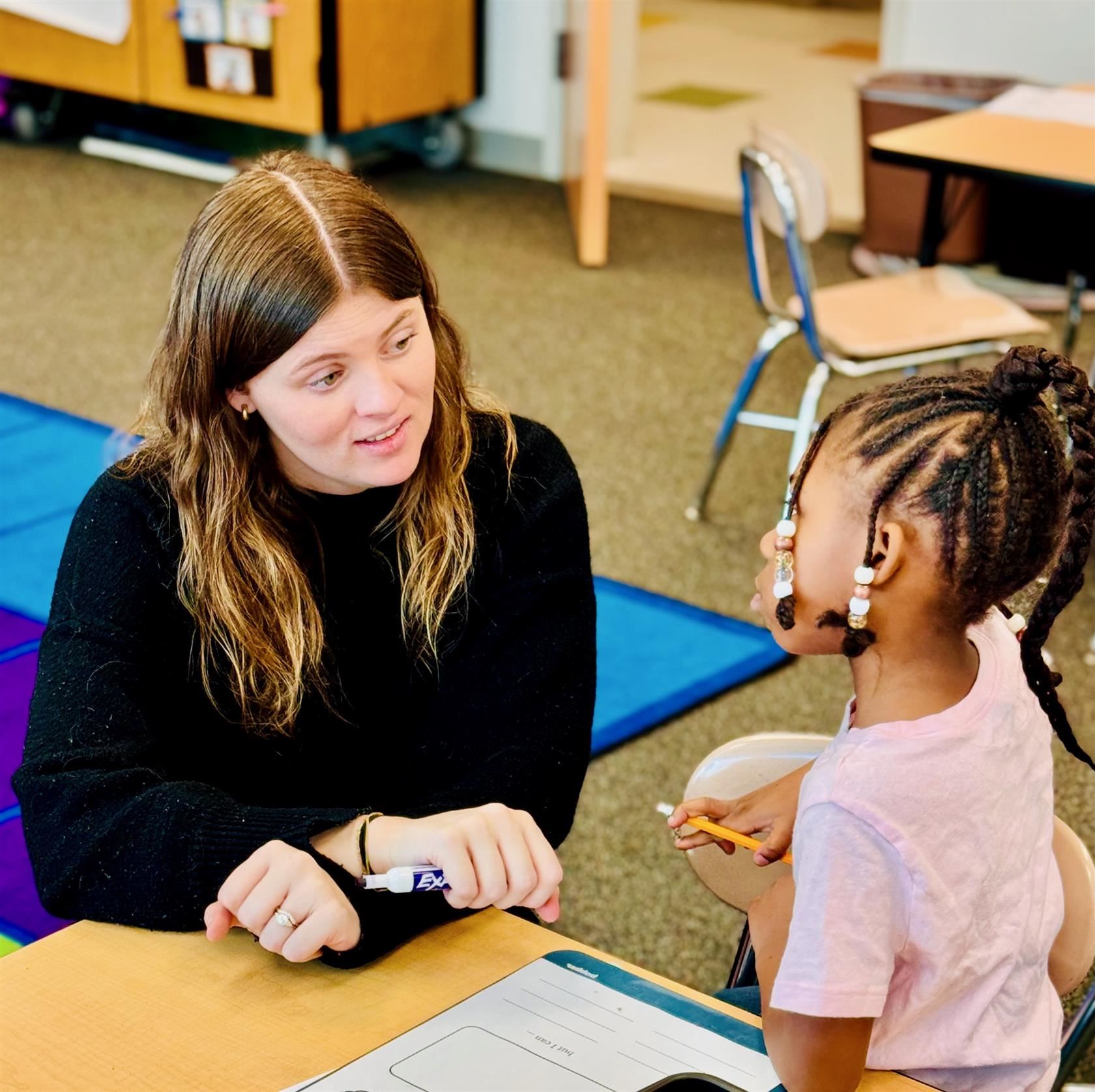  teacher with student
