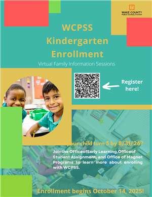  Kindergarten Enrollment starts Oct. 14
