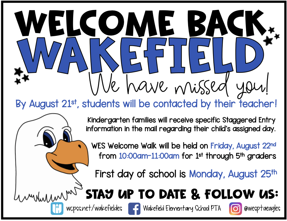  Welcome back to Wakfield