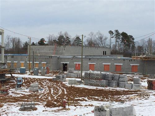 Abbotts Creek under construction Abbotts Creek under construction