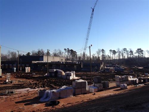 Abbotts Creek under construction Abbotts Creek under construction