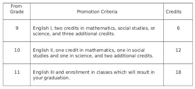 Promotion Requirements Promotion Requirements