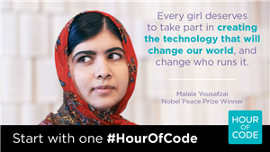 Malala on coding Malala on coding