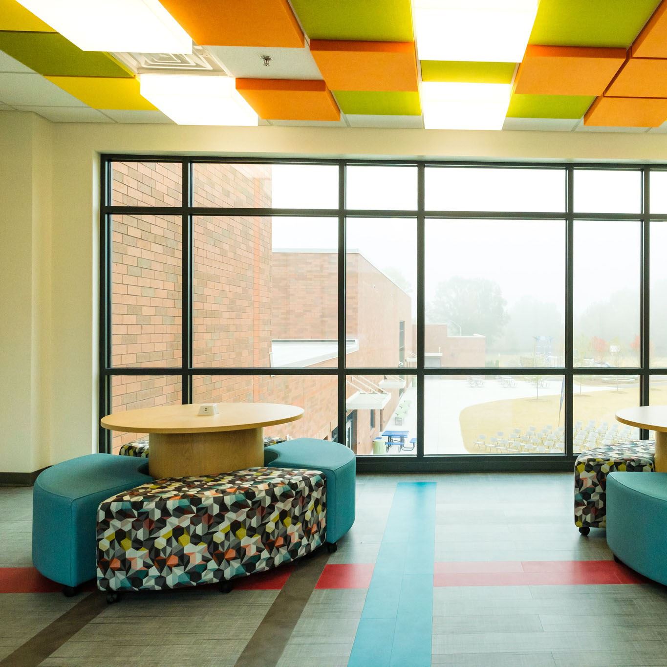  Photo of interior hall at Fuller Elementary.