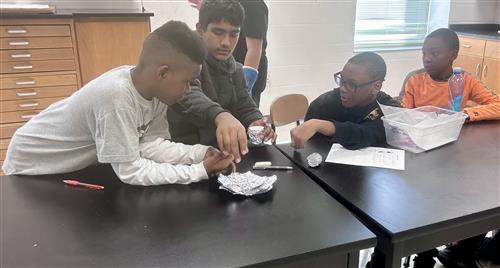 Kids working in a group