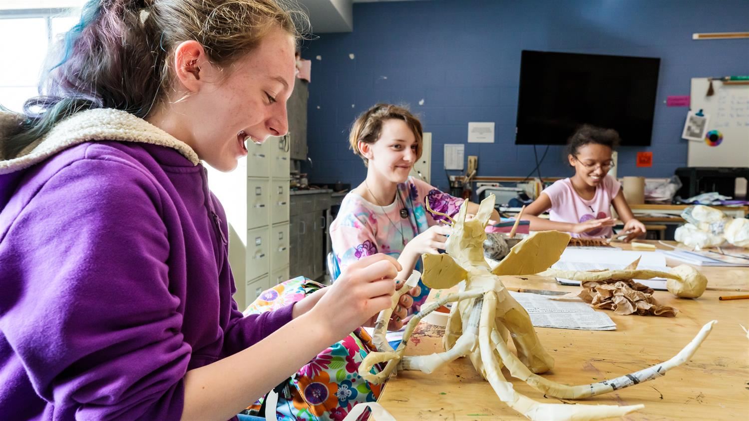 East Millbrook students create sculptures 