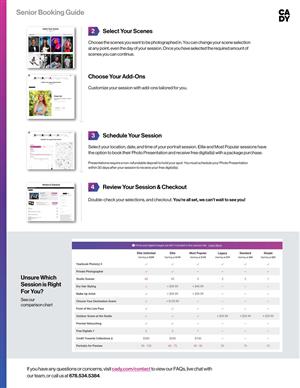 CADY Senior Booking Guide page 2