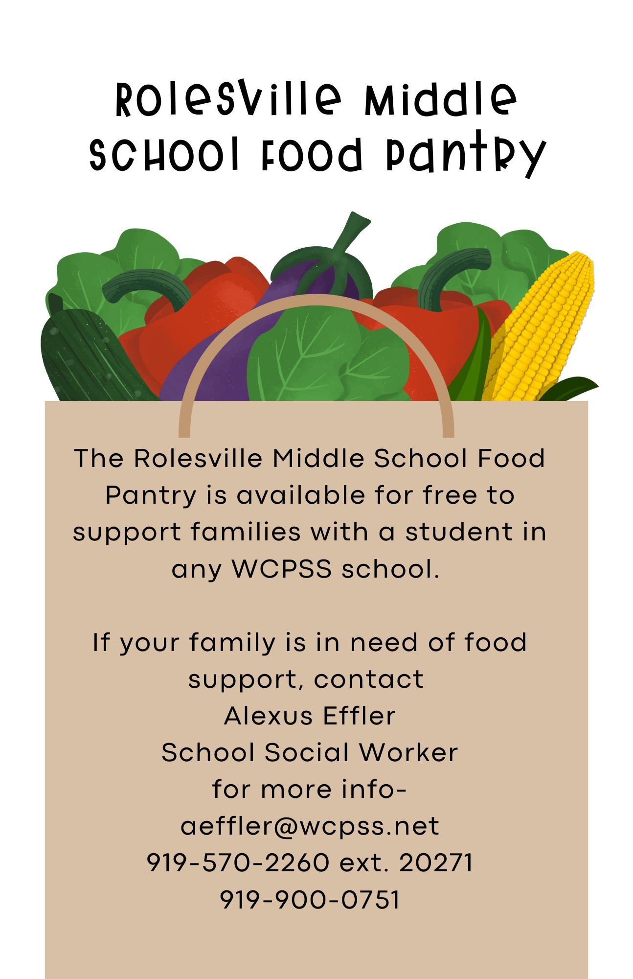  Food pantry flyer