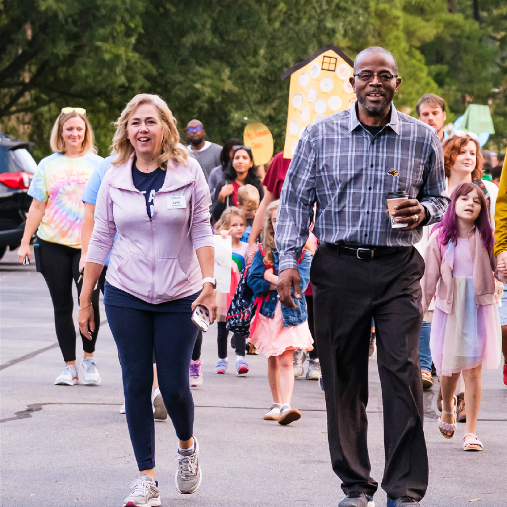  Walk to school day at AB combs