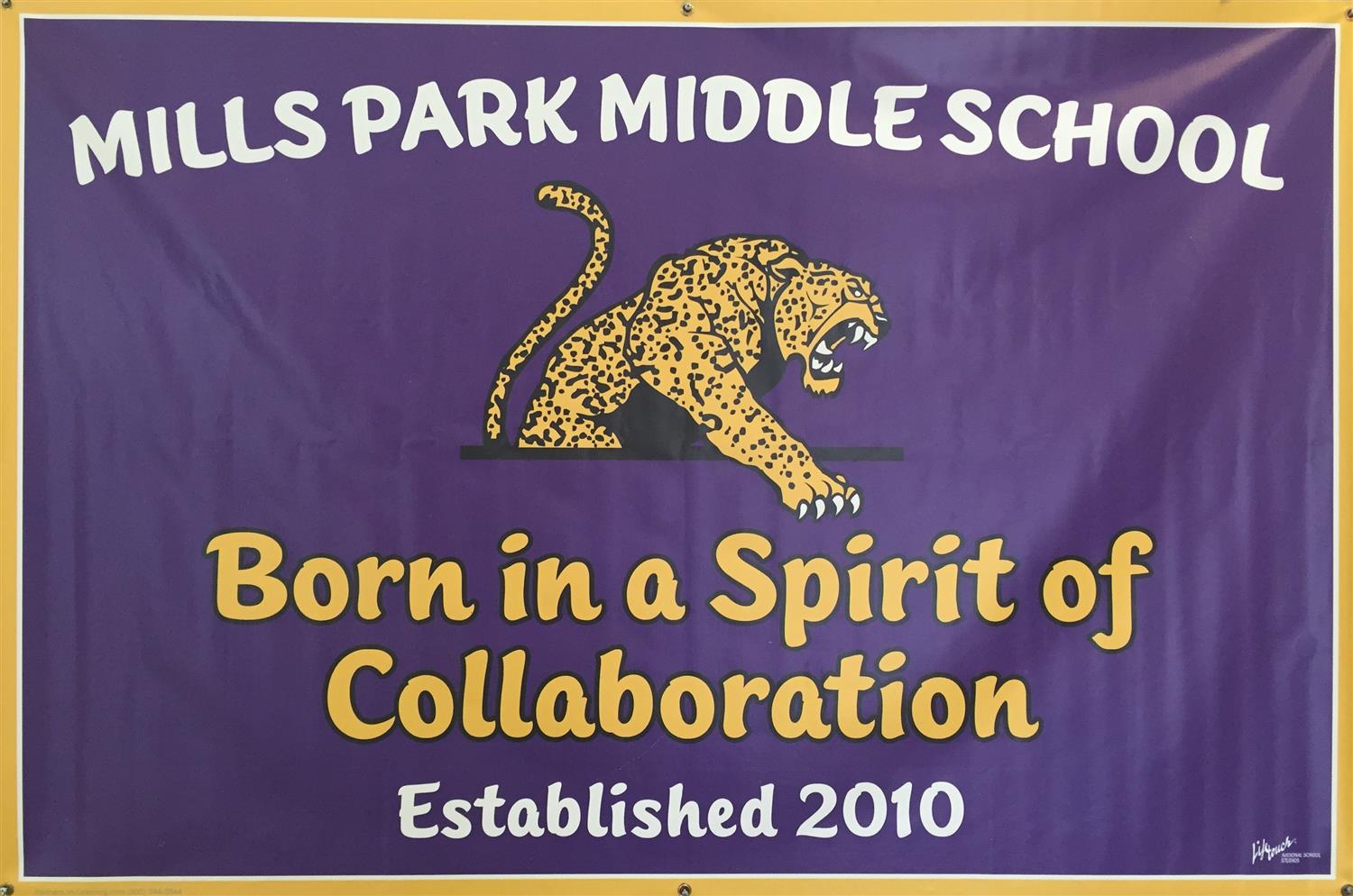 School with flag School with flag